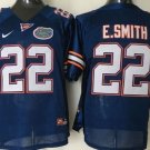 Men's Florida Gators 22# E.Smith College Navy Blue Stitched Jersey