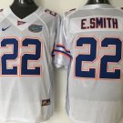 Men's Florida Gators 22# E.Smith College White Stitched Jersey