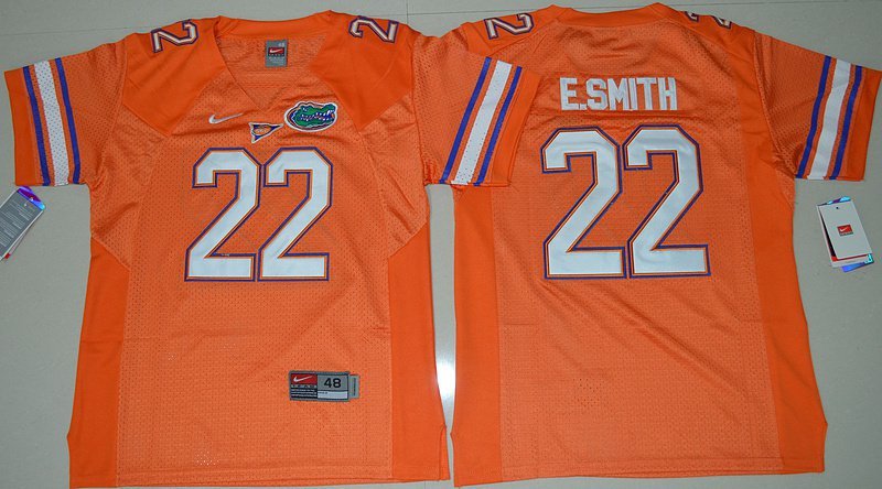 Youth Florida Gators 22# E.Smith College Orange Stitched Jersey