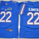 Youth Florida Gators 22# E.Smith College Blue Stitched Jersey