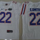 Youth Florida Gators 22# E.Smith College White Stitched Jersey