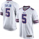 Men's Buffalo Bills #5 Tyrod Taylor White Game Stitched Jersey