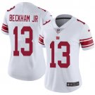 Women's Giants #13 Odell Beckham Jr White Stitched Jersey