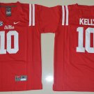 Youth Ole Miss Rebles 10 Chad Kelly Red College Stitched Jersey