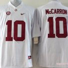 Youth Alabama Crimson Tide 10 A.J McCarron White College Stitched Jersey