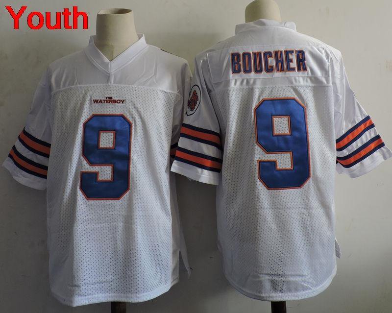 Youth The Waterboy Adam Sandler Movie #9 Bobby Boucher Stitched Jersey