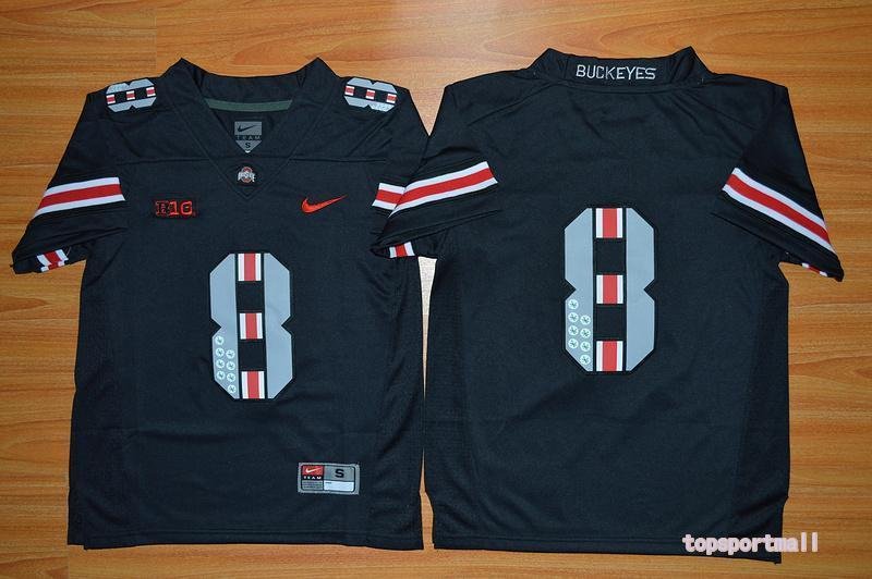 Youth Ohio State Buckeyes 8 Black College Stitched Jersey