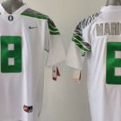 New Youth Oregon Ducks White 8 Marcus Mariota College Stitched Jersey