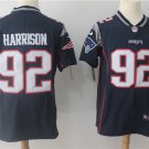 Men's Patriots 92# James Harrison Limited Navy Blue Stitched Jersey