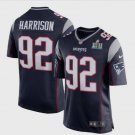 Men's Patriots 92# James Harrison Limited Navy Blue Super Bowl LII Stitched Jersey