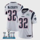 Men's Patriots #32 Devin McCourty Limited White Super Bowl LII Stitched Jersey
