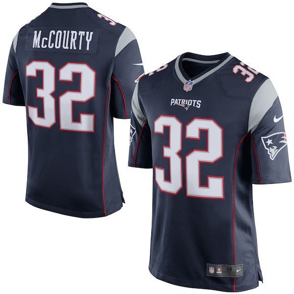 Men's Patriots #32 Devin McCourty Game Navy Blue Stitched Jersey
