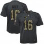 Youth Los Angeles Rams #16 Jared Goff Salute To Service Stitched Jersey