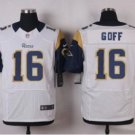 Men's Los Angeles Rams #16 Jared Goff Elite White Stitched Jersey