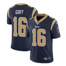Men's Los Angeles Rams #16 Jared Goff Limited Navy Blue Stitched Jersey