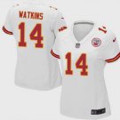 Women's Kansas City Chiefs 14# Sammy Watkins Game White Stitched Jersey