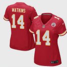Women's Kansas City Chiefs 14# Sammy Watkins Game Red Stitched Jersey