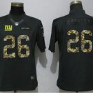 Men's Giants #26 Saquon Barkley Olive Camo Stitched Jersey