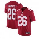 Men's Giants #26 Saquon Barkley Limited Rush Red Stitched Jersey