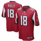 Men's Falcons #18 Calvin Ridley Game Red Stitched Jersey