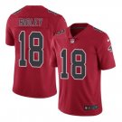 Men's Falcons #18 Calvin Ridley Limited Rush Red Stitched Jersey