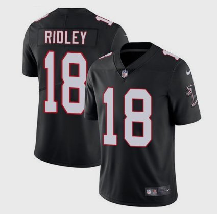 Men's Falcons #18 Calvin Ridley Limited Black Stitched Jersey