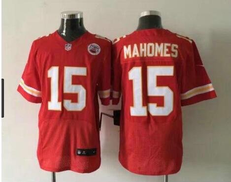 Men's Chiefs #15 Patrick Mahomes II Elite Red Stitched Jersey