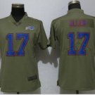 Women's Bills #17 Josh Allen salute to service Stitched Jersey