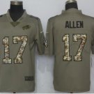 Men's Buffalo Bills 17# Josh Allen salute to service Stitched Jersey