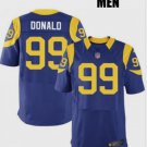 Men's Los Angeles Rams 99# Aaron Donald Elite Blue Stitched Jersey