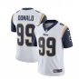 Men's Los Angeles Rams 99# Aaron Donald Limited White Stitched Jersey