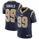 Men's Los Angeles Rams 99# Aaron Donald Limited Navy Blue Stitched Jersey