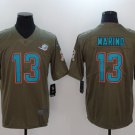 Mens Miami Dolphins 13# Dan Marino Limited Salute To Servic Stitched Jersey
