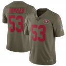 Men's 49ers 53# NaVorro Bowman salute to service Stitched Jersey