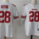 Men's San Francisco 49ers 28# Carlos Hyde Limited White Stitched Jersey
