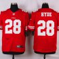 Men's San Francisco 49ers 28# Carlos Hyde Elite Red Stitched Jersey