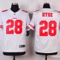Men's San Francisco 49ers 28# Carlos Hyde Elite White Stitched Jersey