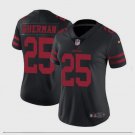 Women's San Francisco 49ers #25 Richard Sherman Limited Black Stitched Jersey