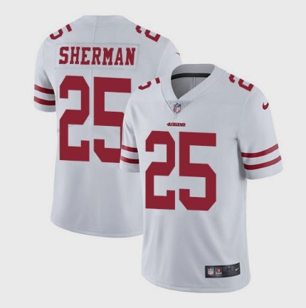 Men's San Francisco 49ers #25 Richard Sherman Limited White Stitched Jersey