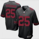 Men's San Francisco 49ers #25 Richard Sherman Game Black Stitched Jersey