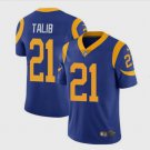 Men's Los Angeles Rams 21 Aqib Talib Limited Blue Stitched Jersey