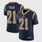 Men's Los Angeles Rams 21 Aqib Talib Limited Navy Blue Stitched Jersey