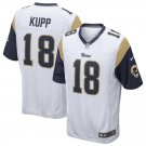 Men's Los Angeles Rams 18 Cooper Kupp Game White Stitched Jersey