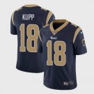 Men's Los Angeles Rams 18 Cooper Kupp Limited Navy Blue Stitched Jersey