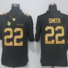 Men's Minnesota Vikings 22 Harrison Smith Gold Salute To Service Stitched Jersey