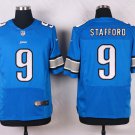 Men's Detroit Lions 9 Matthew Stafford Elite Blue Stitched Jersey