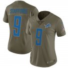 Women's Detroit Lions 9 Matthew Stafford Salute To Service Stitched Jersey