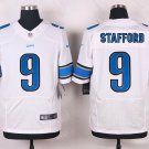 Men's Detroit Lions 9 Matthew Stafford Elite White Stitched Jersey