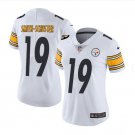 Women's Steelers #19 JuJu Smith-Schuster Limited White Stitched Jersey