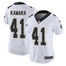 Women's Orleans Saints #41 Alvin Kamara White Limited Stitched Jersey